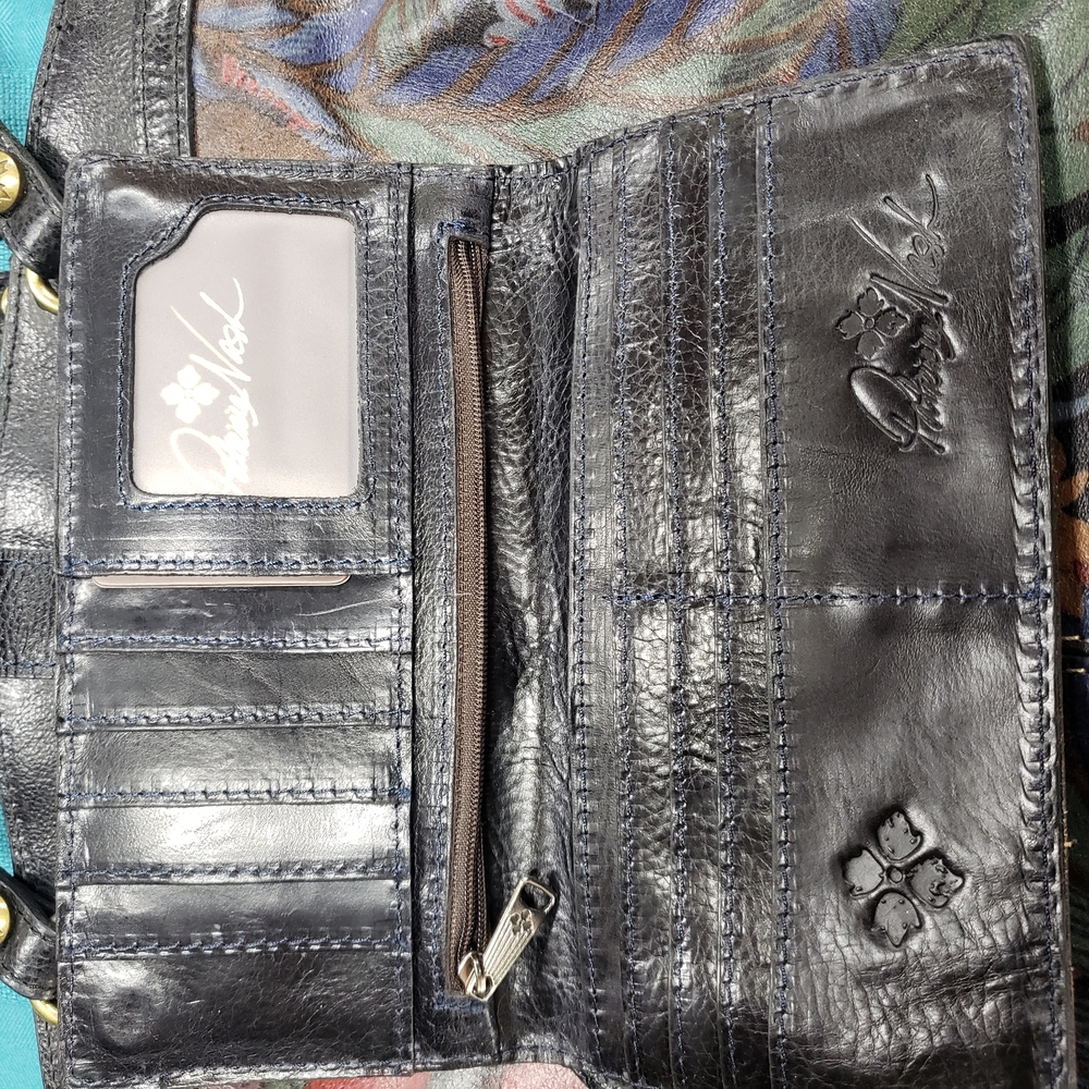 Patricia Nash Black Wallet with Timeless Leather Design